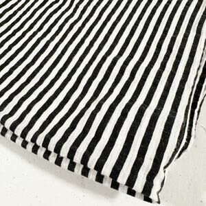 Modern Burlap Organic Cotton Muslin Swaddle‎ Receiving blanket Monochrome Stripe